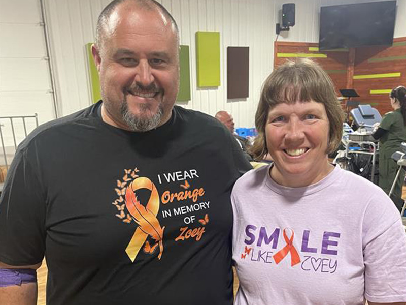 Zoey's parents, Ryan and Amanda